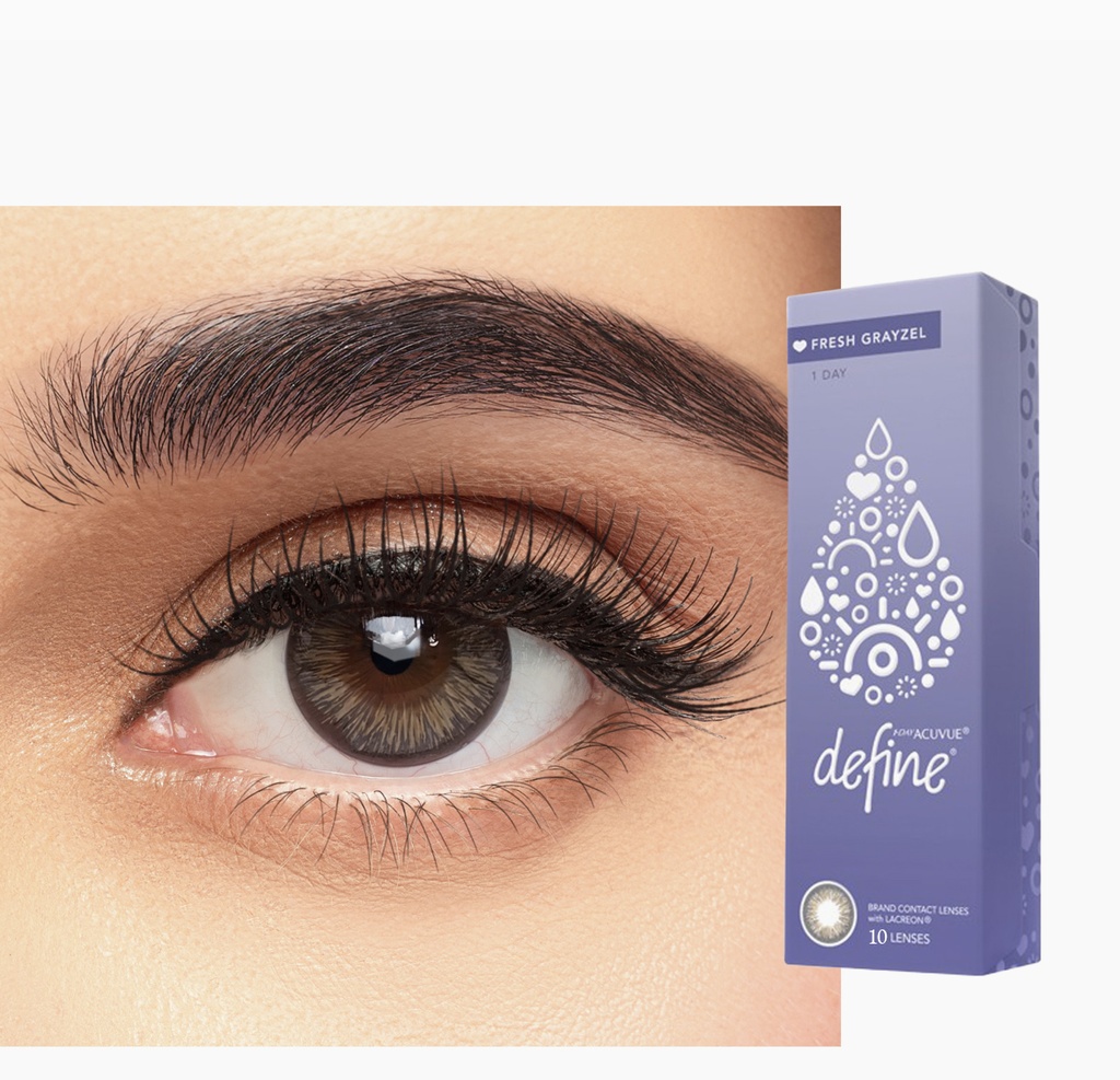 ACUVUE DEFINE FRESH GRAYZEL DAILY COLOR CONTACT LENSES – 10 PACK