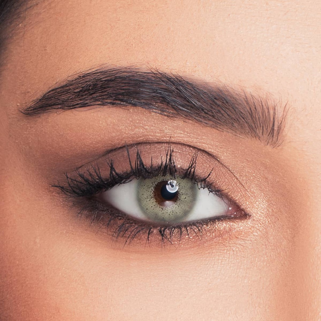 DIAMOND EYE LUMINOUS GREEN MONTHLY COLOR CONTACT LENSES - 2 PACK