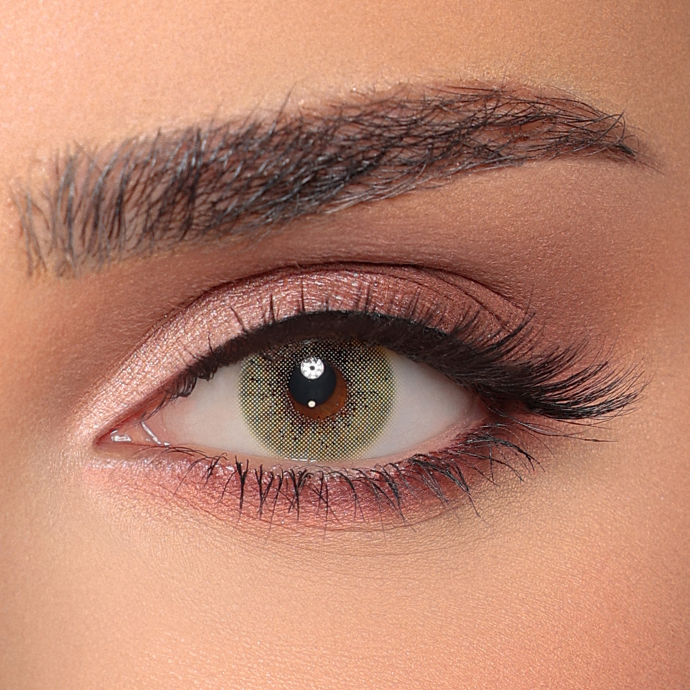 DIAMOND EYE LUMINOUS LIME MONTHLY COLOR CONTACT LENSES - 2 PACK