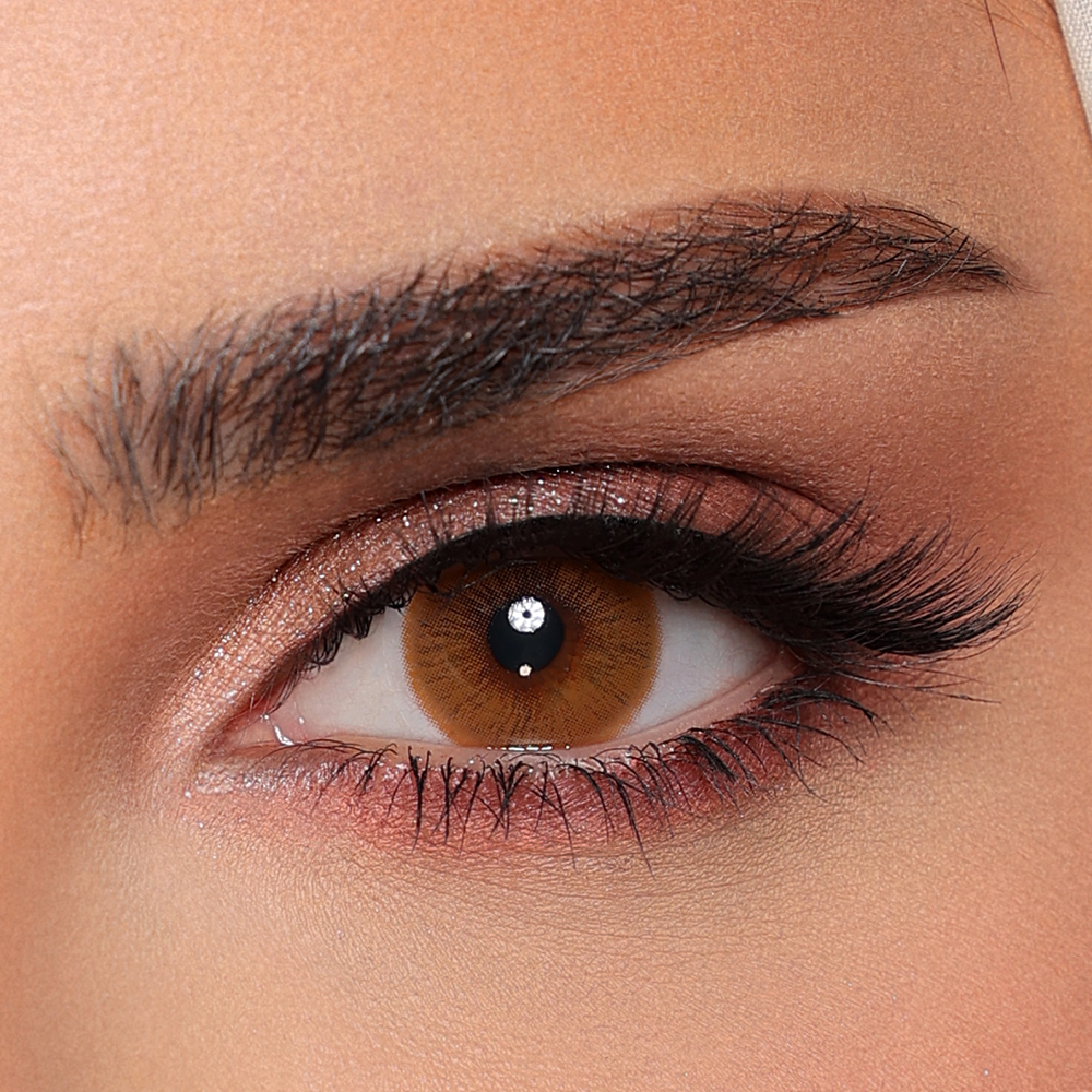 DIAMOND EYE LUMINOUS OCRE MONTHLY COLOR CONTACT LENSES - 2 PACK