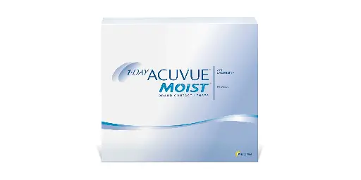 1-DAY ACUVUE MOIST CLEAR CONTACT LENSES – 90 PACK