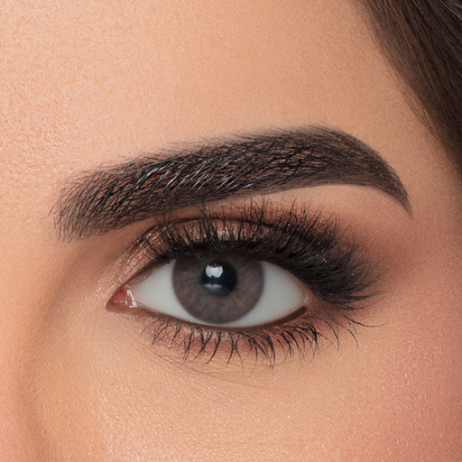 PERLA SMOKY GRAY MONTHLY COLOR CONTACT LENSES - 2 PACK